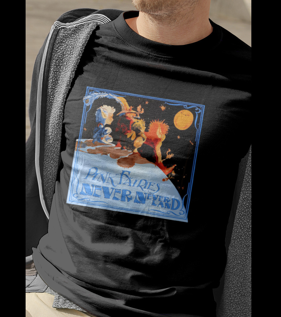 Pink Fairies Never Never Land Vintage Fantasy T-Shirt