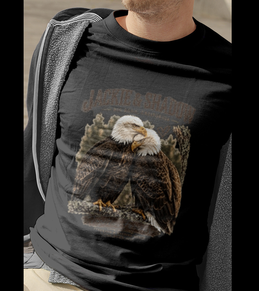Jackie And Shadow Eagles Big Bear California Forever Duo T-Shirt