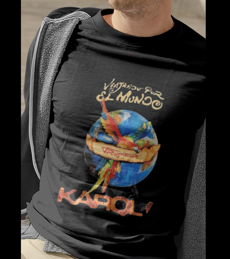 Viajando Por El Mundo Tropitour 2026 Karol G Dates T-Shirt