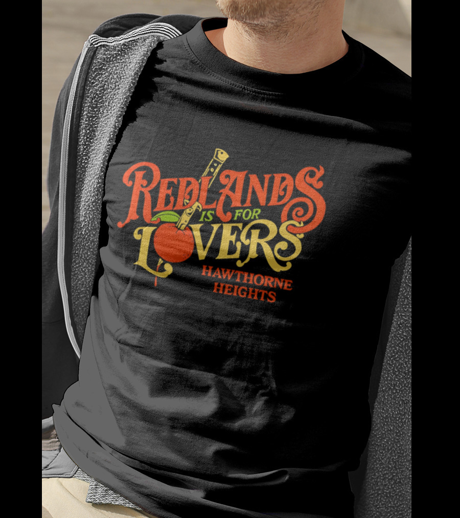Redlands Is For Lovers Hawthorne Heights Orange Knife T-Shirt