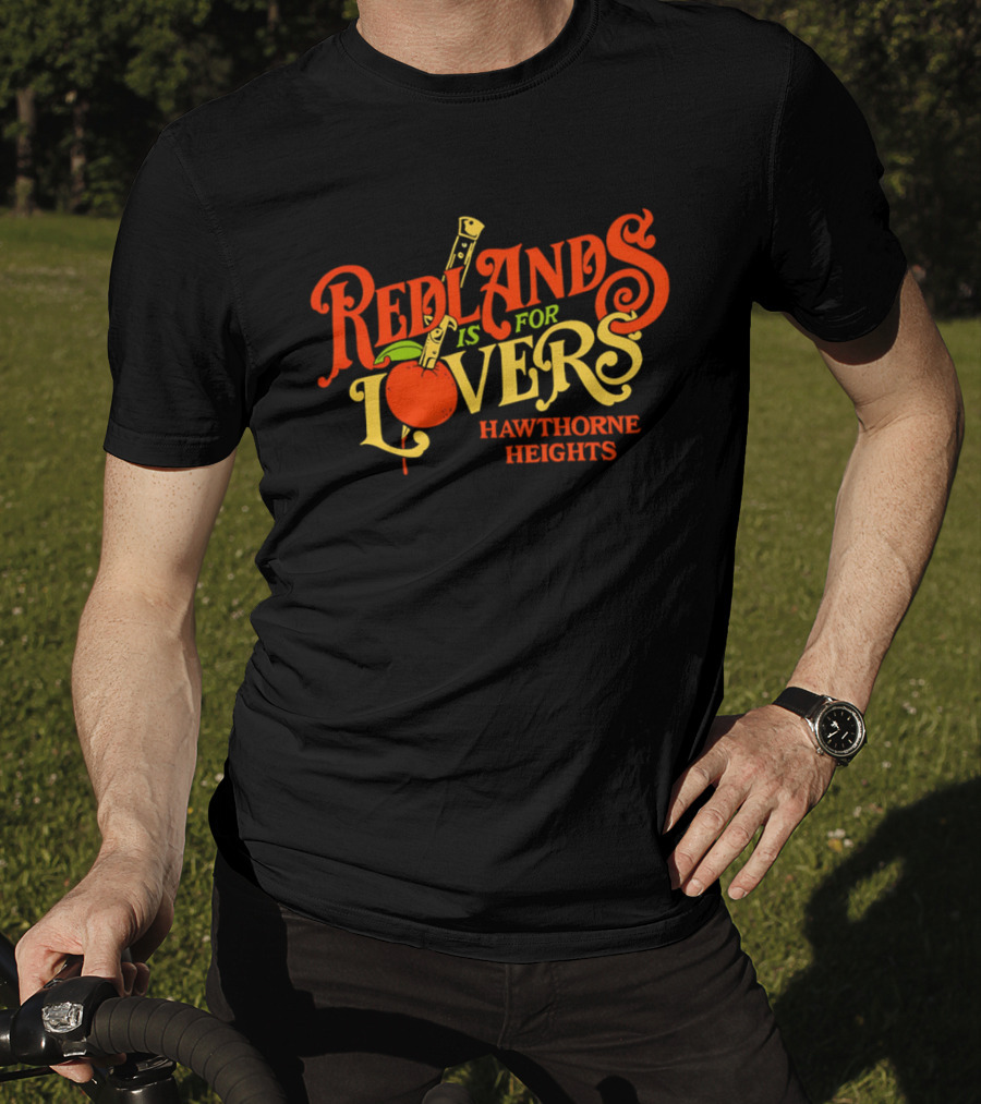 Redlands Is For Lovers Hawthorne Heights Orange Knife T-Shirt