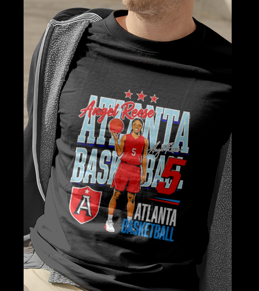 Angel Reese Atlanta Basketball Number 5 T-Shirt