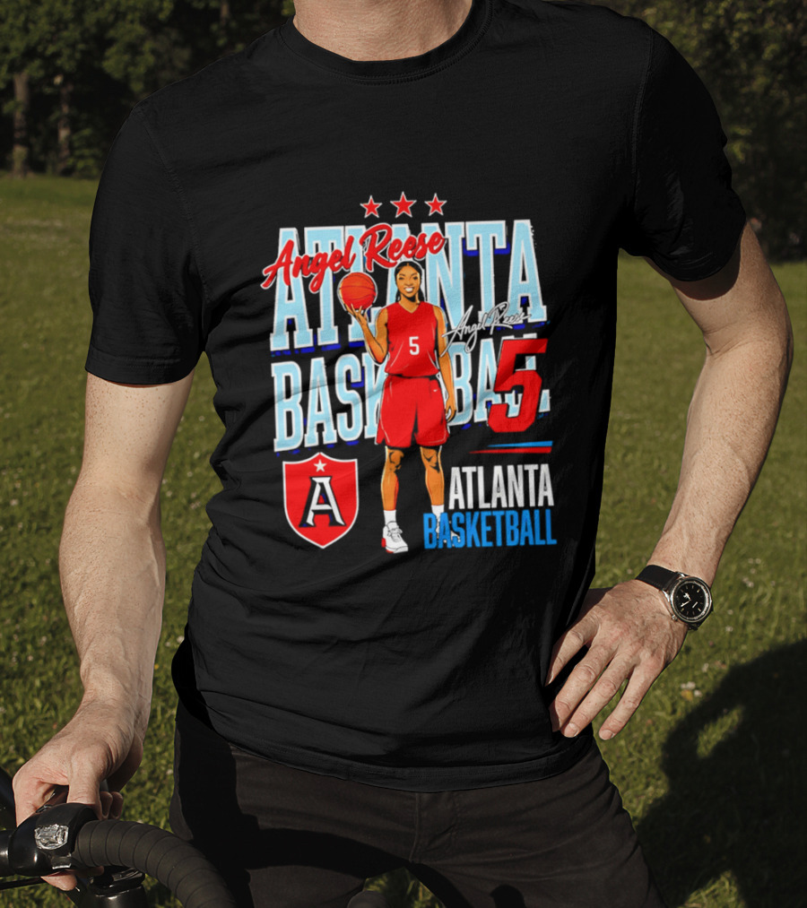 Angel Reese Atlanta Basketball Number 5 T-Shirt