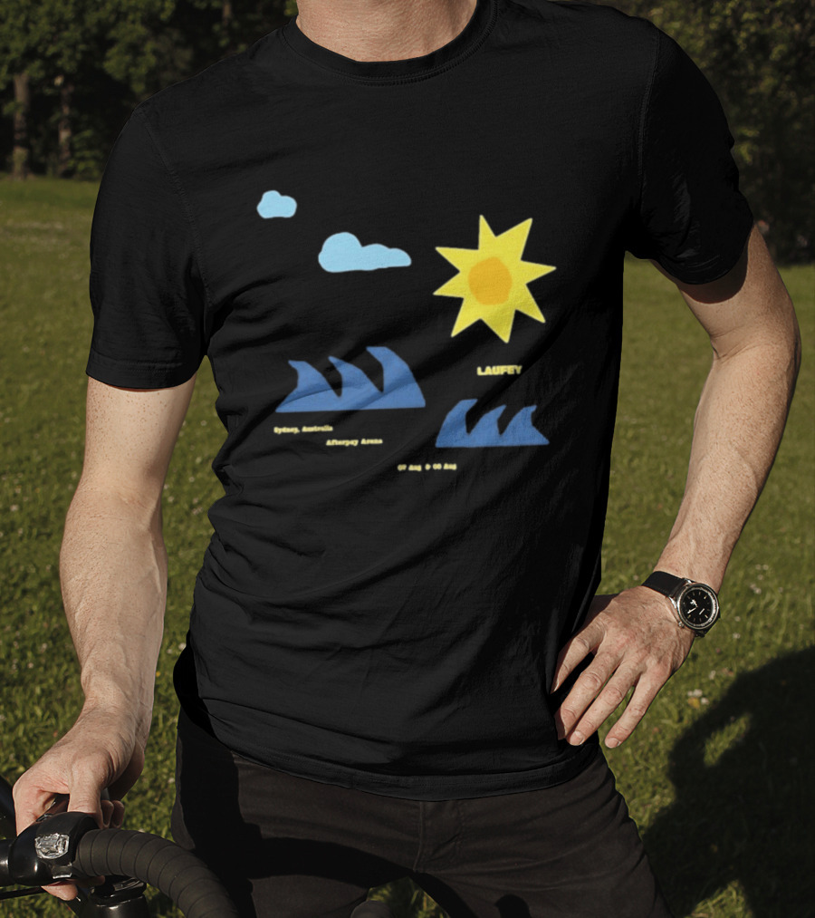 Sydney Australia Opera House Laufey Event Sun & Clouds T-Shirt