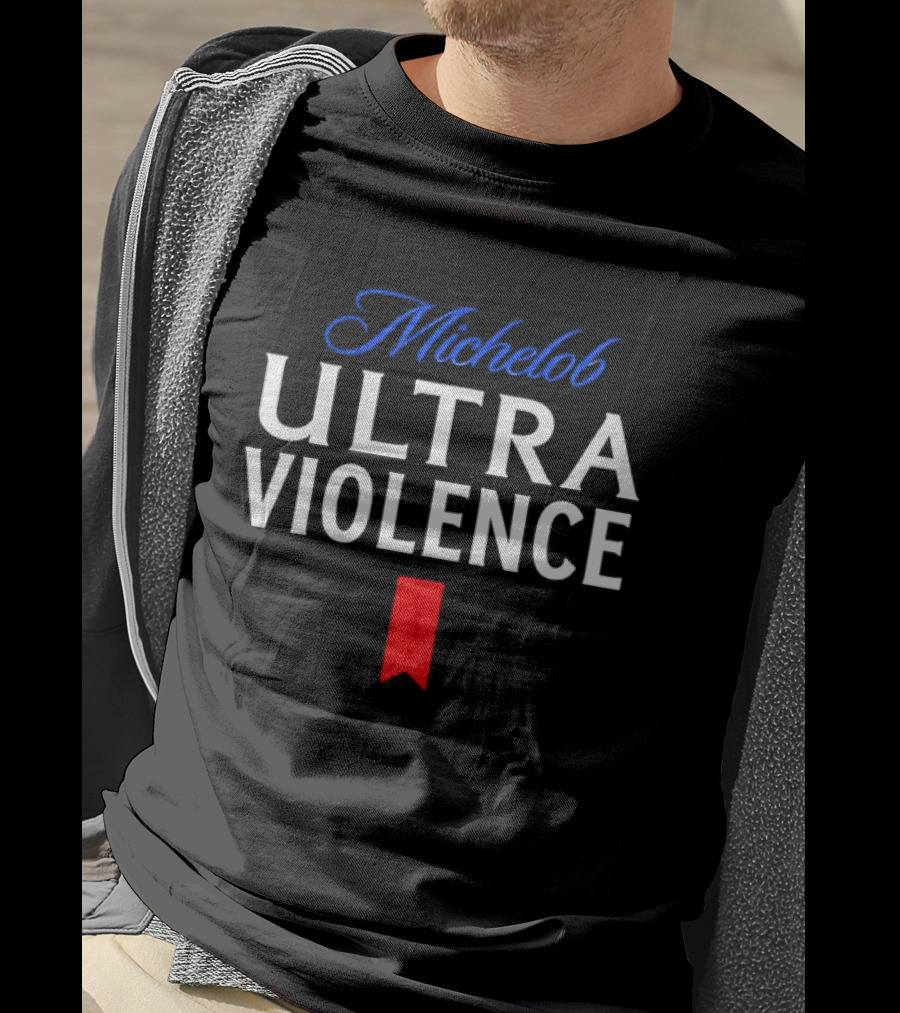 Michelob Ultra Violence Red Ribbon T-Shirt