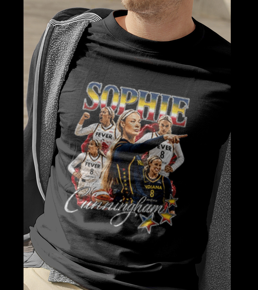 Sophie Cunningham Fever Indiana Basketball Stars T-Shirt