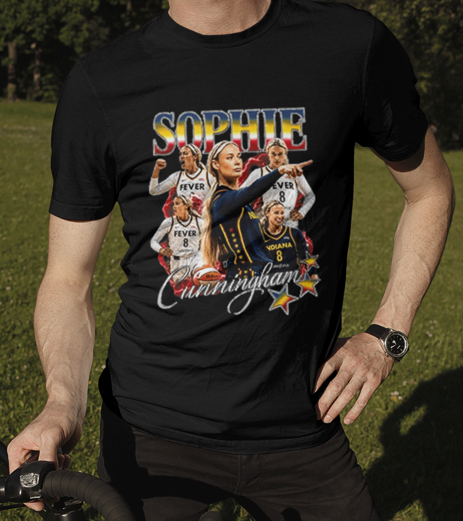 Sophie Cunningham Fever Indiana Basketball Stars T-Shirt