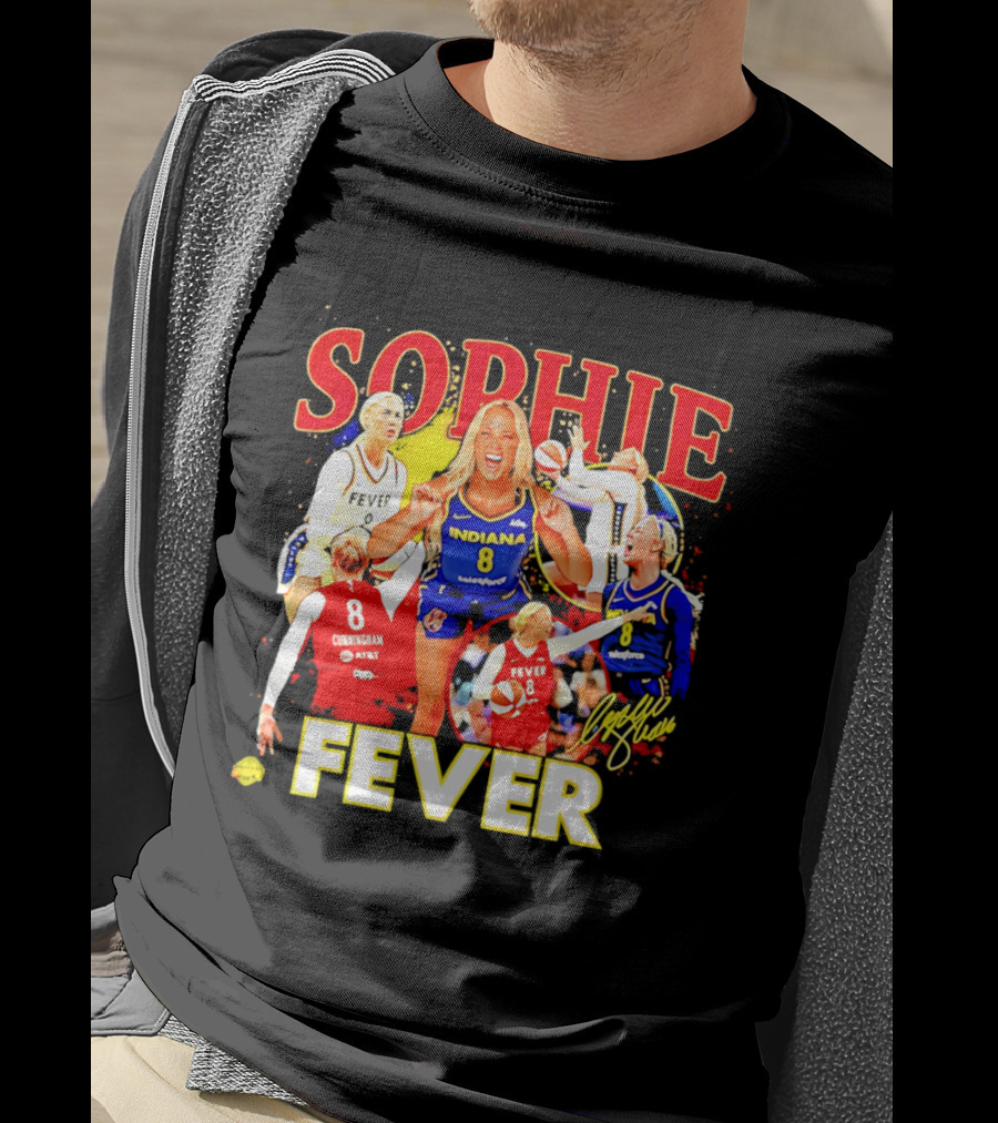 Sophie Cunningham Indiana Fever 8 Basketball Star T-Shirt