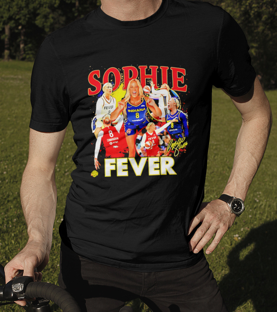 Sophie Cunningham Indiana Fever 8 Basketball Star T-Shirt