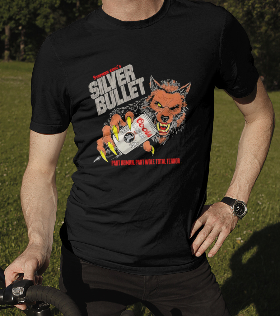 Stephen King's Silver Bullet Coors Part Human Part Wolf Total Terror T-Shirt