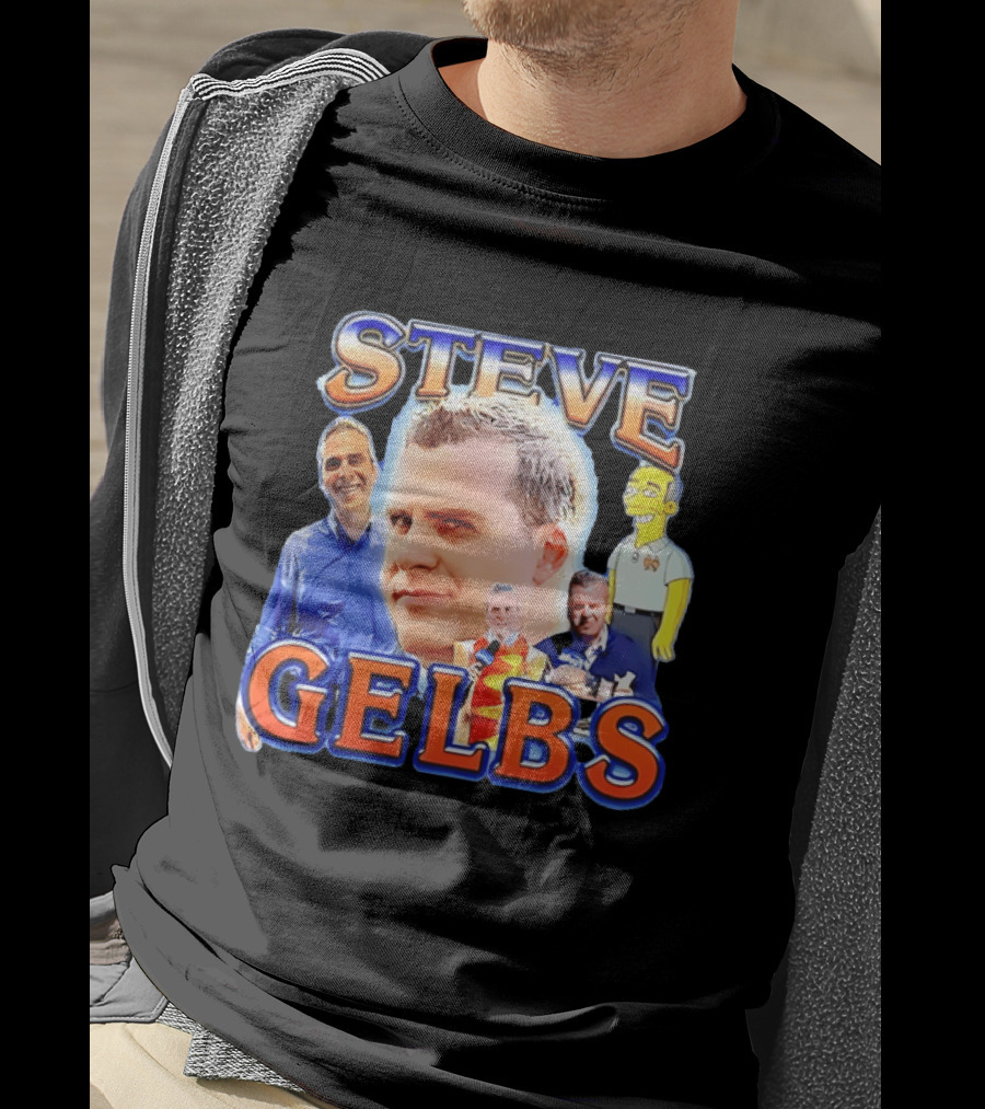 Steve Gelbs Bootleg Photo Collage Simpsonized Cartoon Hot Dog Suit T-Shirt