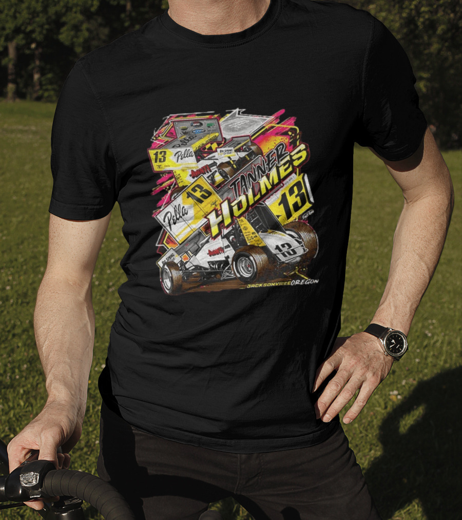 Tanner Holmes Sprint Car Racing Number 13 Pella Jacksonville Oregon T-Shirt