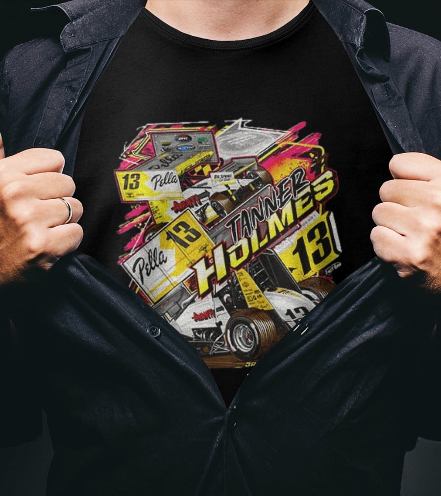 Tanner Holmes Sprint Car Racing Number 13 Pella Jacksonville Oregon T-Shirt