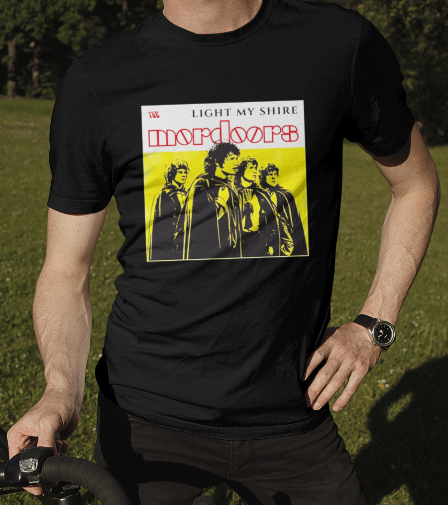 The Light My Shire Mordoors Four Hobbits Cloaks Yellow T-Shirt