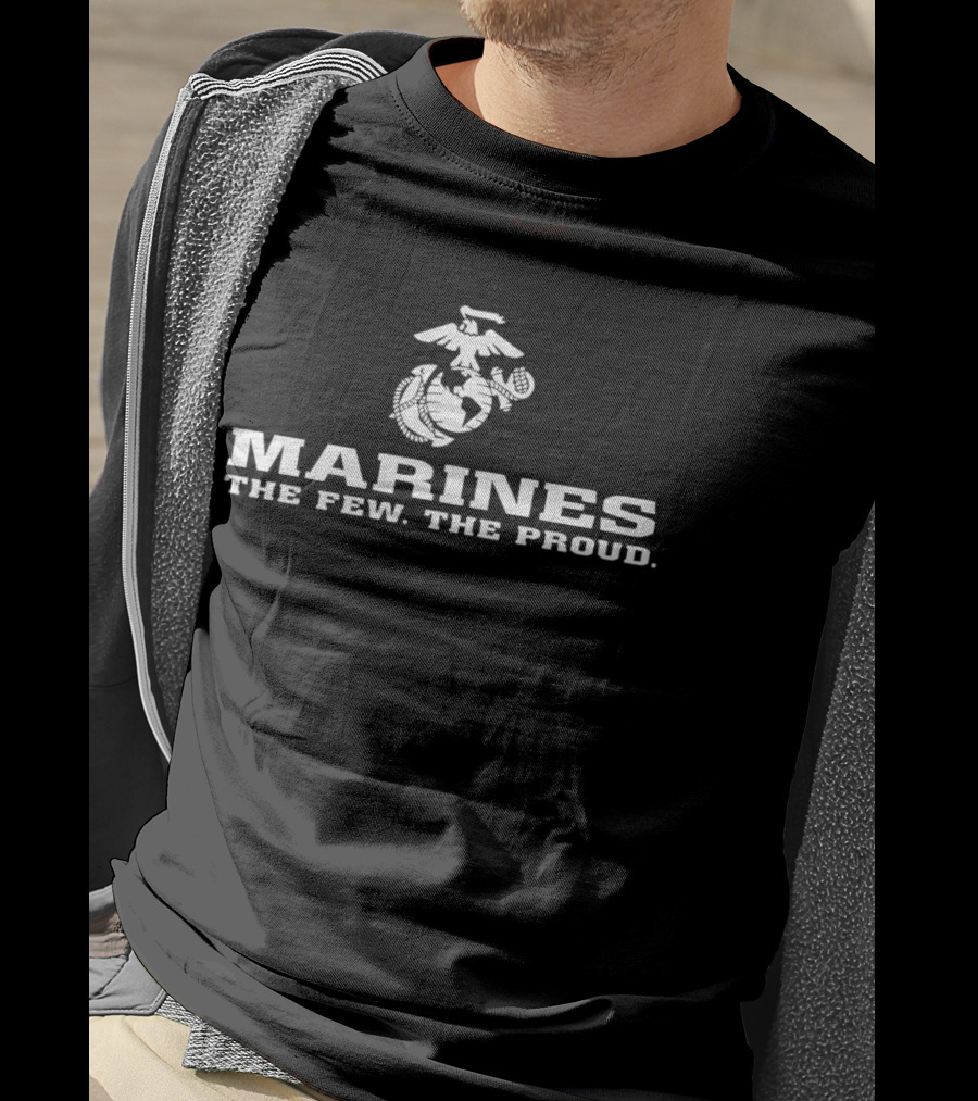Marines The Few The Proud Eagle Globe Anchor T-Shirt