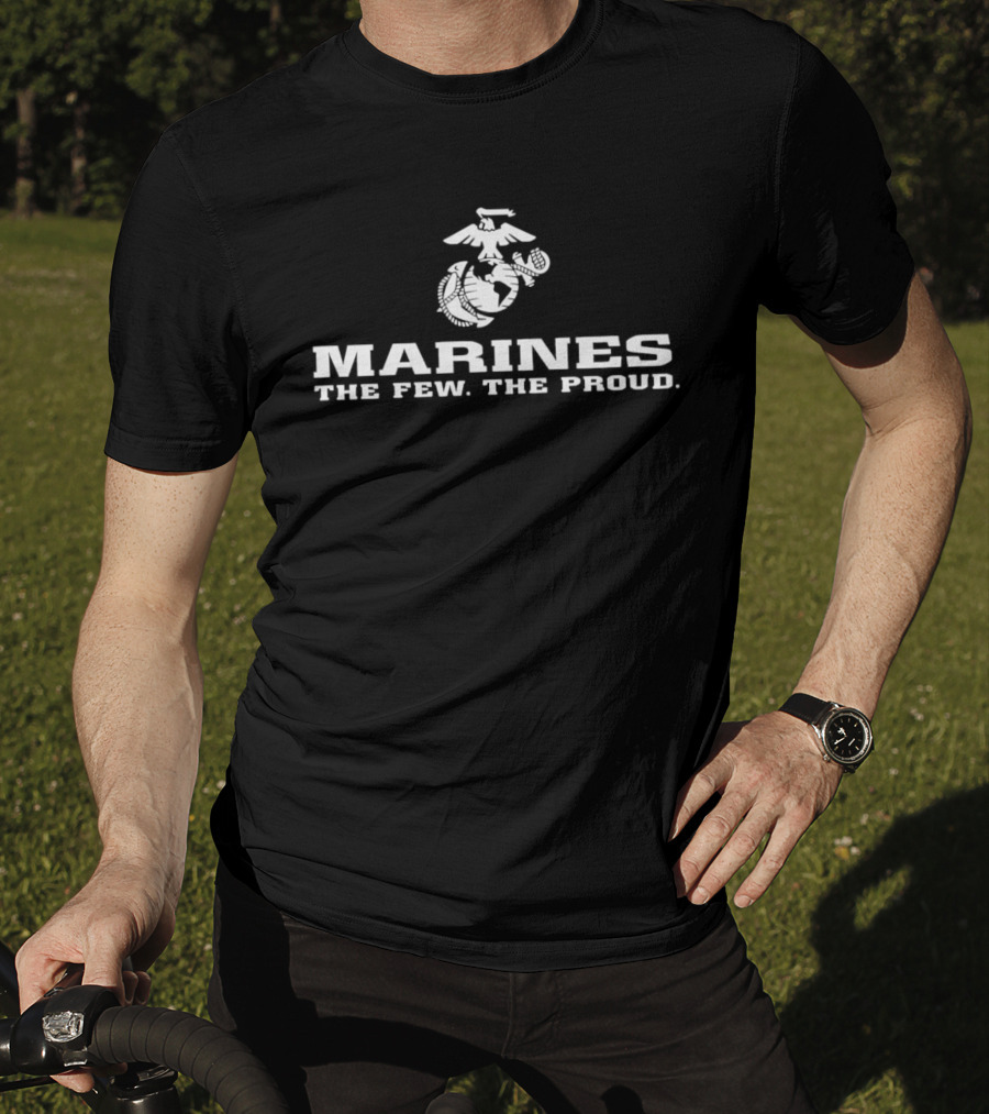 Marines The Few The Proud Eagle Globe Anchor T-Shirt