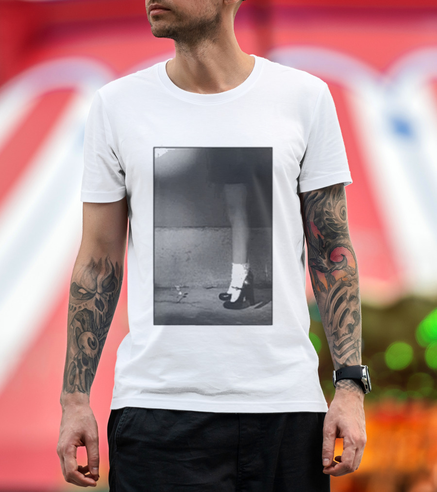 Ariana Grande Petal In The Pavement Vintage Aesthetic Monochrome T-Shirt
