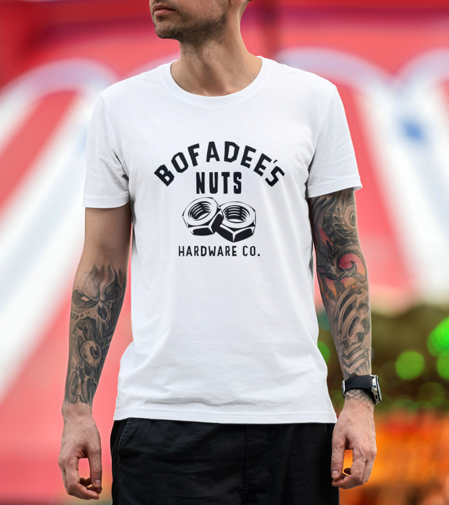 Bofadee's Nuts Hardware Co Two Hexagonal Fasteners T-Shirt