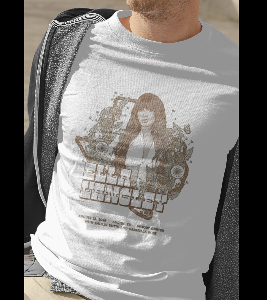Ella Langley Moody Center 2026 Tour Austin Texas August 13th Vintage Floral Texas Map T-Shirt