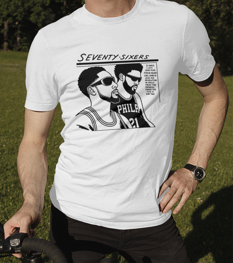 Seventy Sixers Embiid Maxey Philly 21 T-Shirt