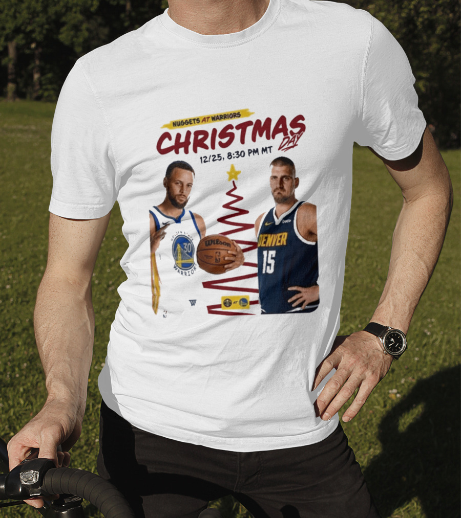 Nuggets At Warriors Christmas Day Game December 25 2026 8:30 PM MT T-Shirt