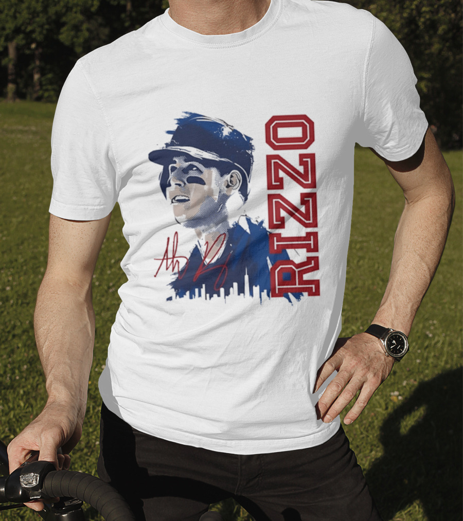 Rizzo Halftone Player Skyline Signatures T-Shirt