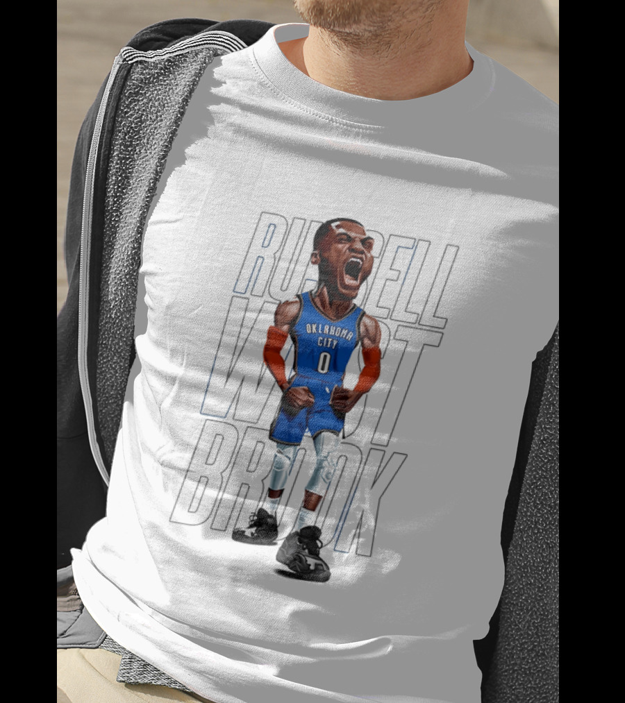 Russell Westbrook Oklahoma City Thunder 0 Basketball Scream T-Shirt