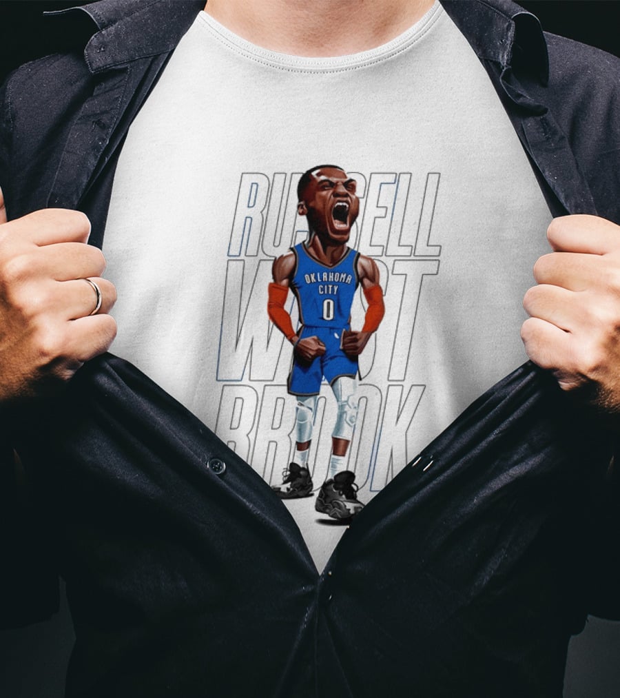 Russell Westbrook Oklahoma City Thunder 0 Basketball Scream T-Shirt