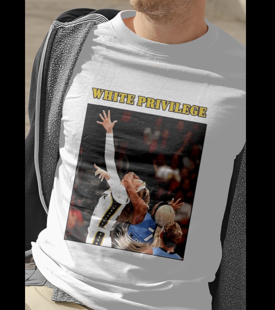 WHITE PRIVILEGE Sophie Cunningham DiJonai Carrington Basketball Confrontation T-Shirt