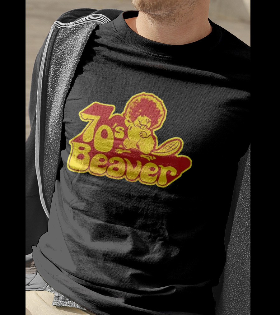 70's Beaver Retro Funky Cartoon T-Shirt