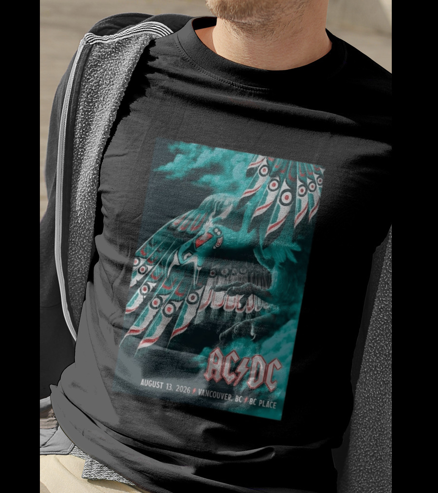 AC DC August 13 2026 Vancouver BC Place T-Shirt
