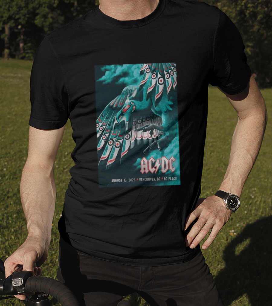 AC DC August 13 2026 Vancouver BC Place T-Shirt