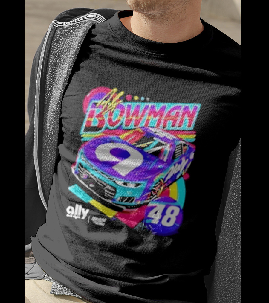 Alex Bowman 48 Ally Hendrick Motorsports Racing Car T-Shirt