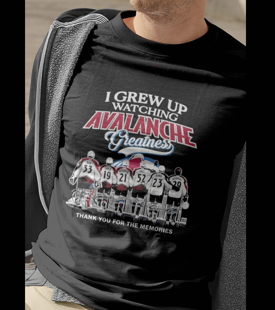 I Grew Up Ing Avalanche Greatness Thank You For The Memories 2026 T-Shirt