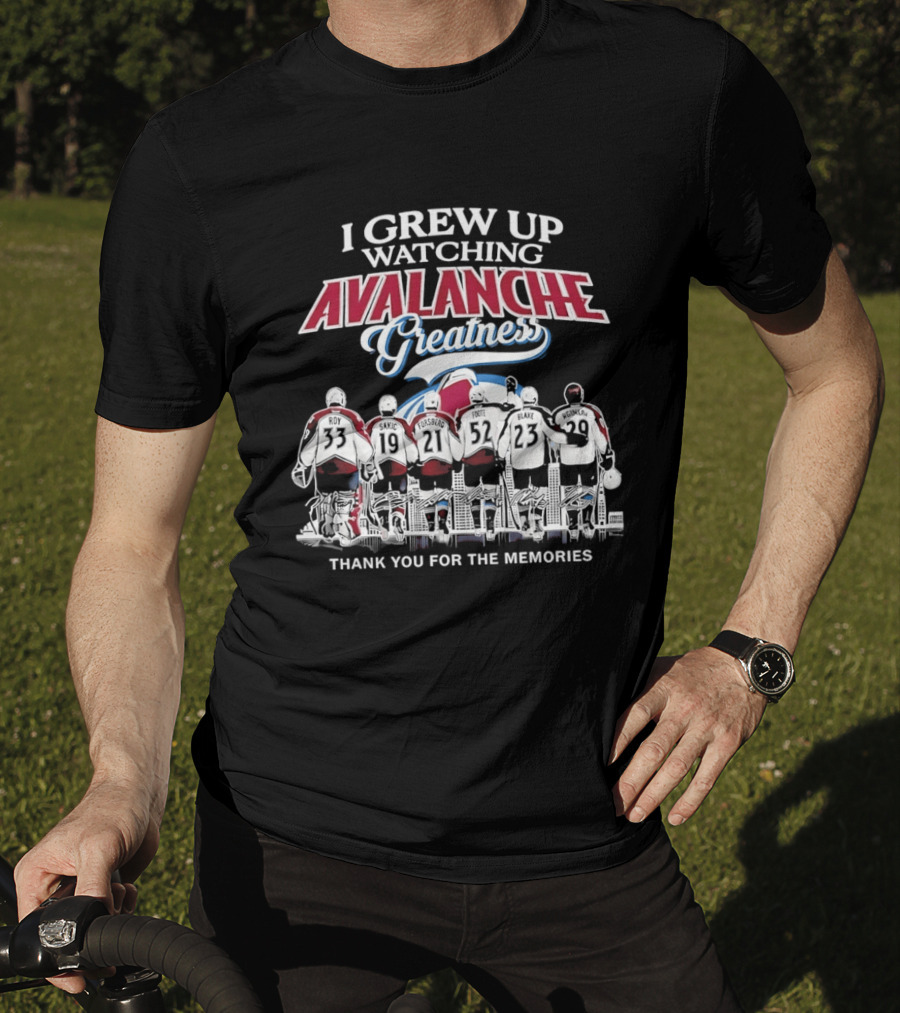 I Grew Up Ing Avalanche Greatness Thank You For The Memories 2026 T-Shirt
