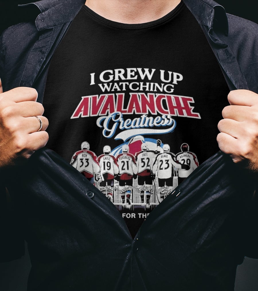 I Grew Up Ing Avalanche Greatness Thank You For The Memories 2026 T-Shirt