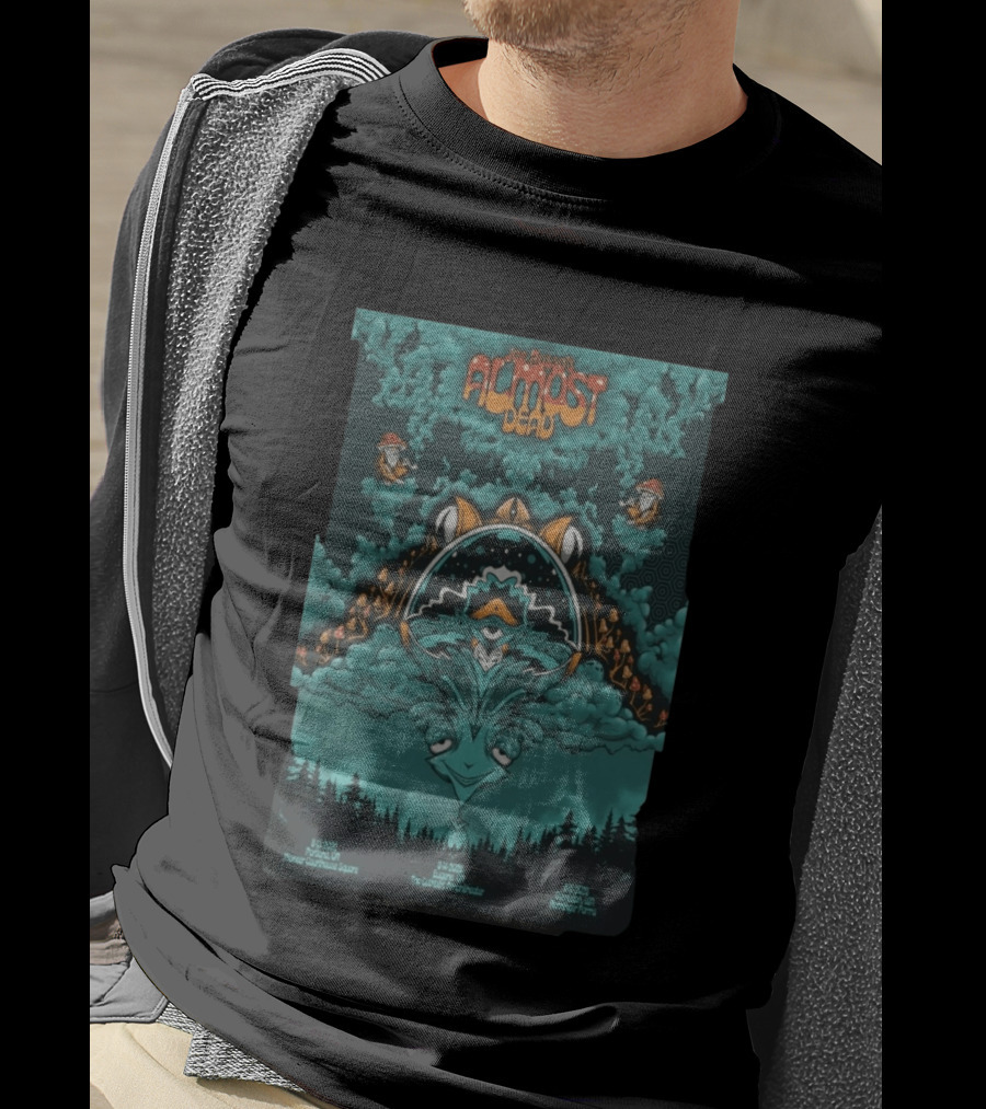 Joe Russo's Almost Dead Tour 2026 Portland Pioneer Courthouse Square Eugene Cuthbert Amphitheater Carnation Remlinger Farms Psychedelic T-Shirt
