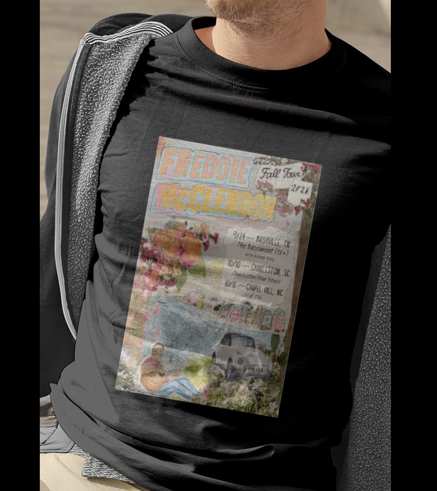 Freddie McClendon Fall Tour 2026 Nashville The Basement Concert T-Shirt