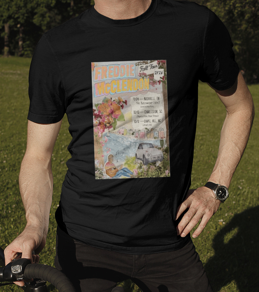 Freddie McClendon Fall Tour 2026 Nashville The Basement Concert T-Shirt