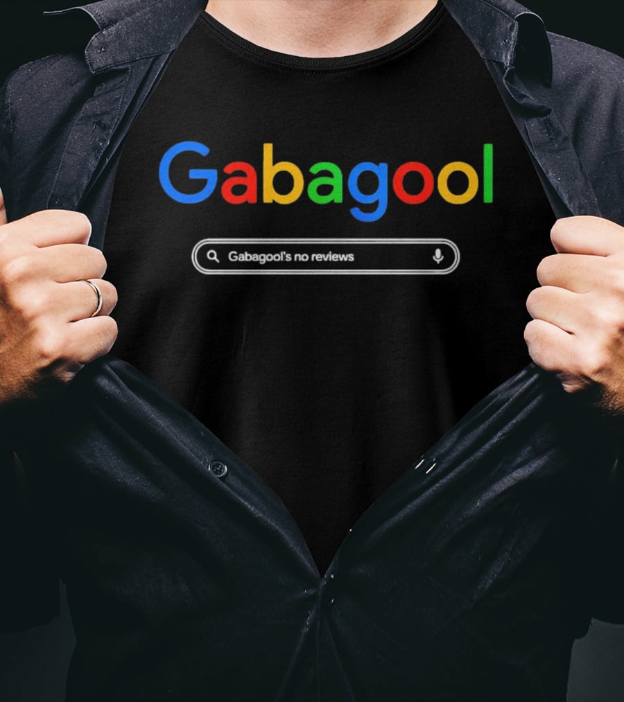Gabagool Google Parody The Sopranos Gabagool's No Reviews T-Shirt