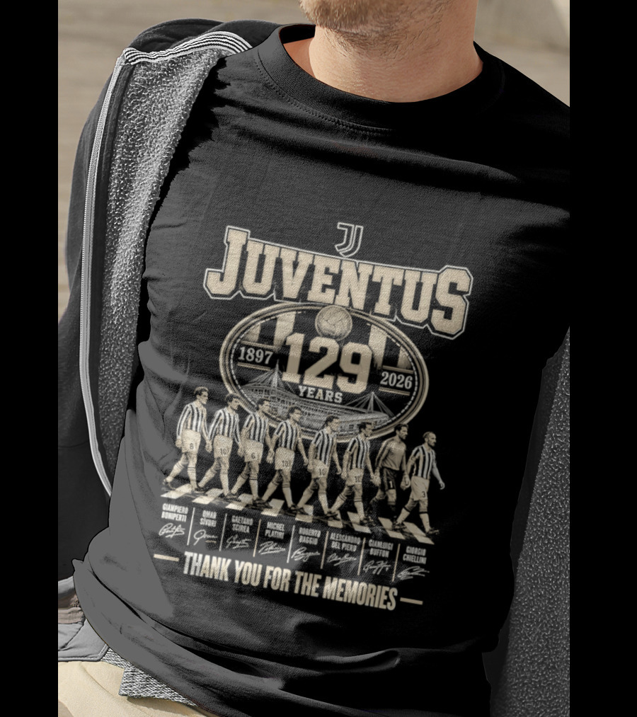 Juventus 129 Years 1897 2026 Thank You For The Memories T-Shirt