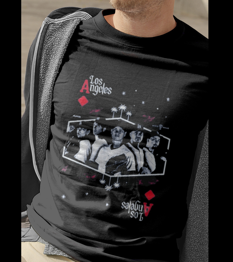 Los Angeles Aces Kike Hernandez Baseball Team Player Lineup T-Shirt