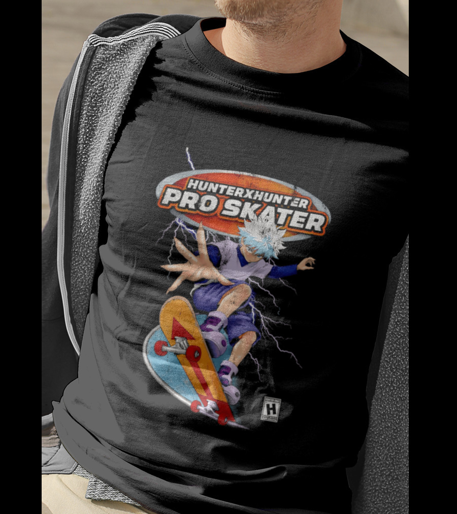 Hunter X Hunter Pro Skater Killua Zoldyck Lightning Skateboard T-Shirt