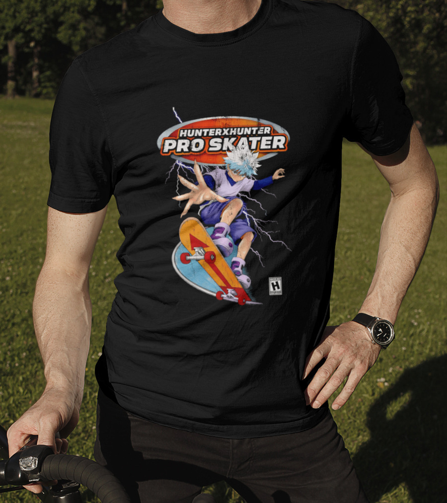 Hunter X Hunter Pro Skater Killua Zoldyck Lightning Skateboard T-Shirt
