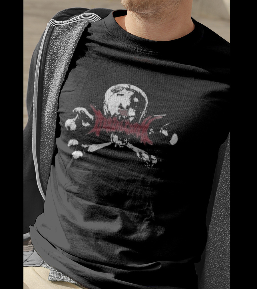 Loma Vista Recordings Denzel Curry Skull Crossbones Red X T-Shirt