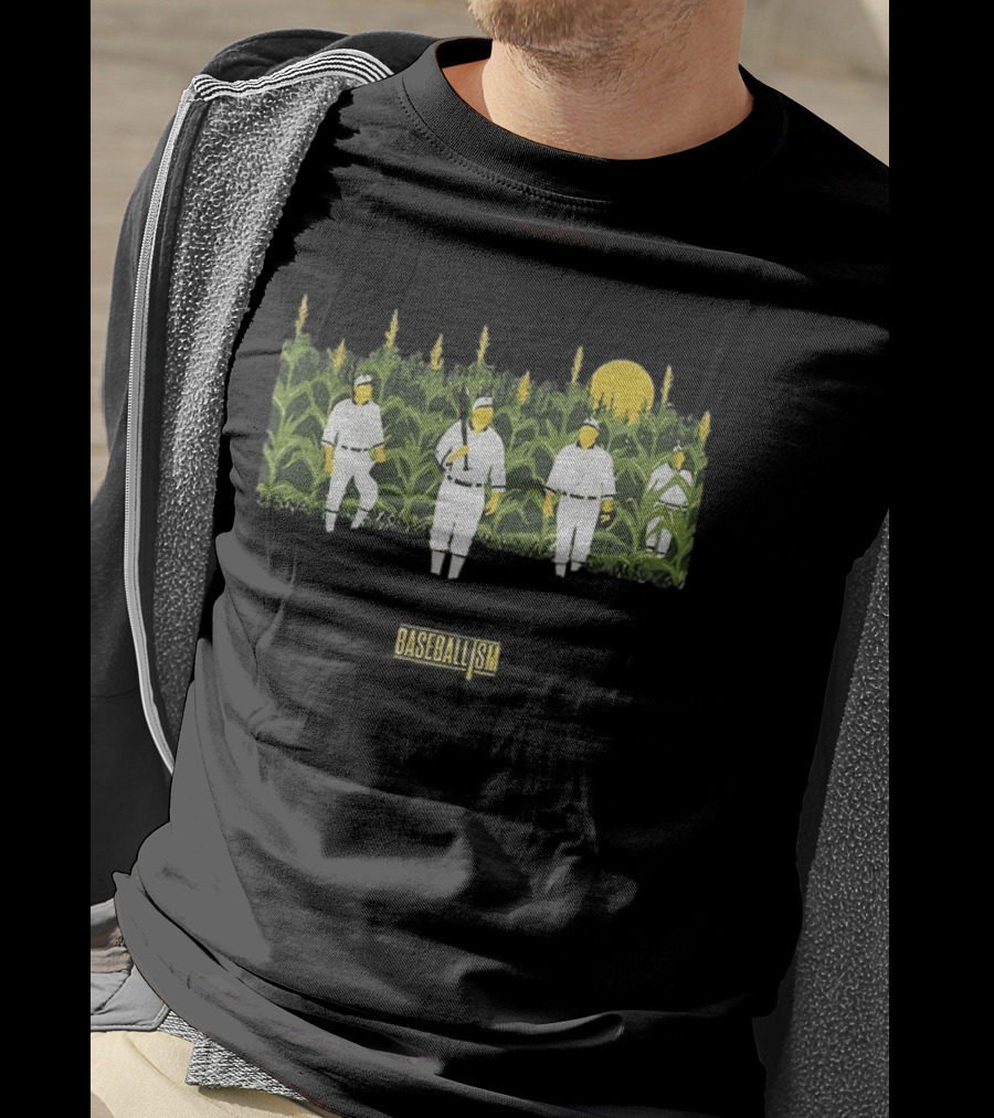 Phillies Vs Twins Field Of Dreams Baseballism Cornfield Players Sun T-Shirt