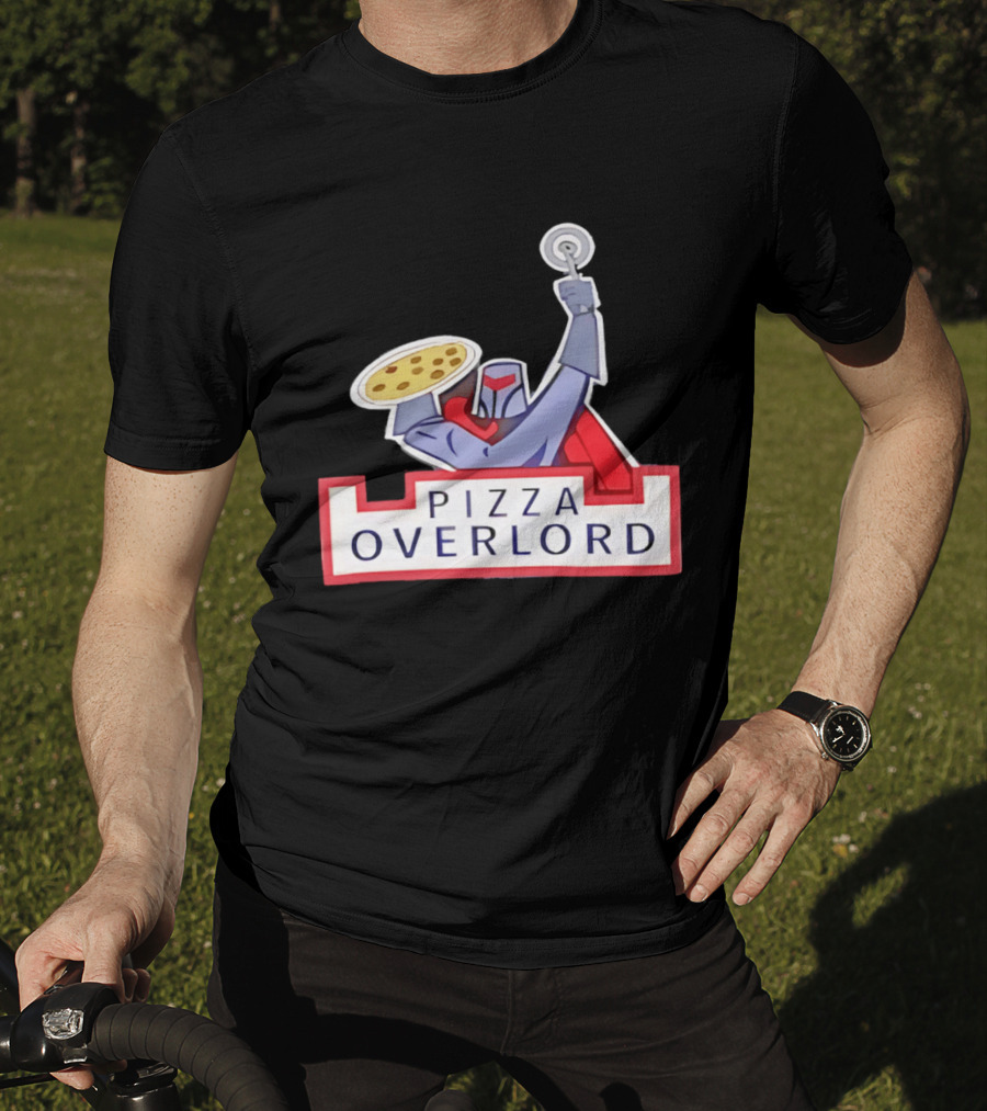 Pizza Overlord Knight With Pizza Slice And Cutter T-Shirt