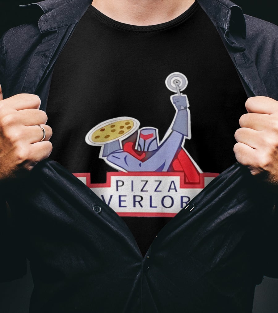 Pizza Overlord Knight With Pizza Slice And Cutter T-Shirt