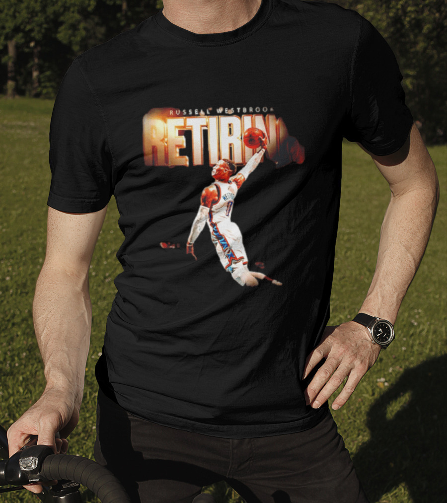 Russell Westbrook Retiring OKC Thunder Legend Dunk T-Shirt
