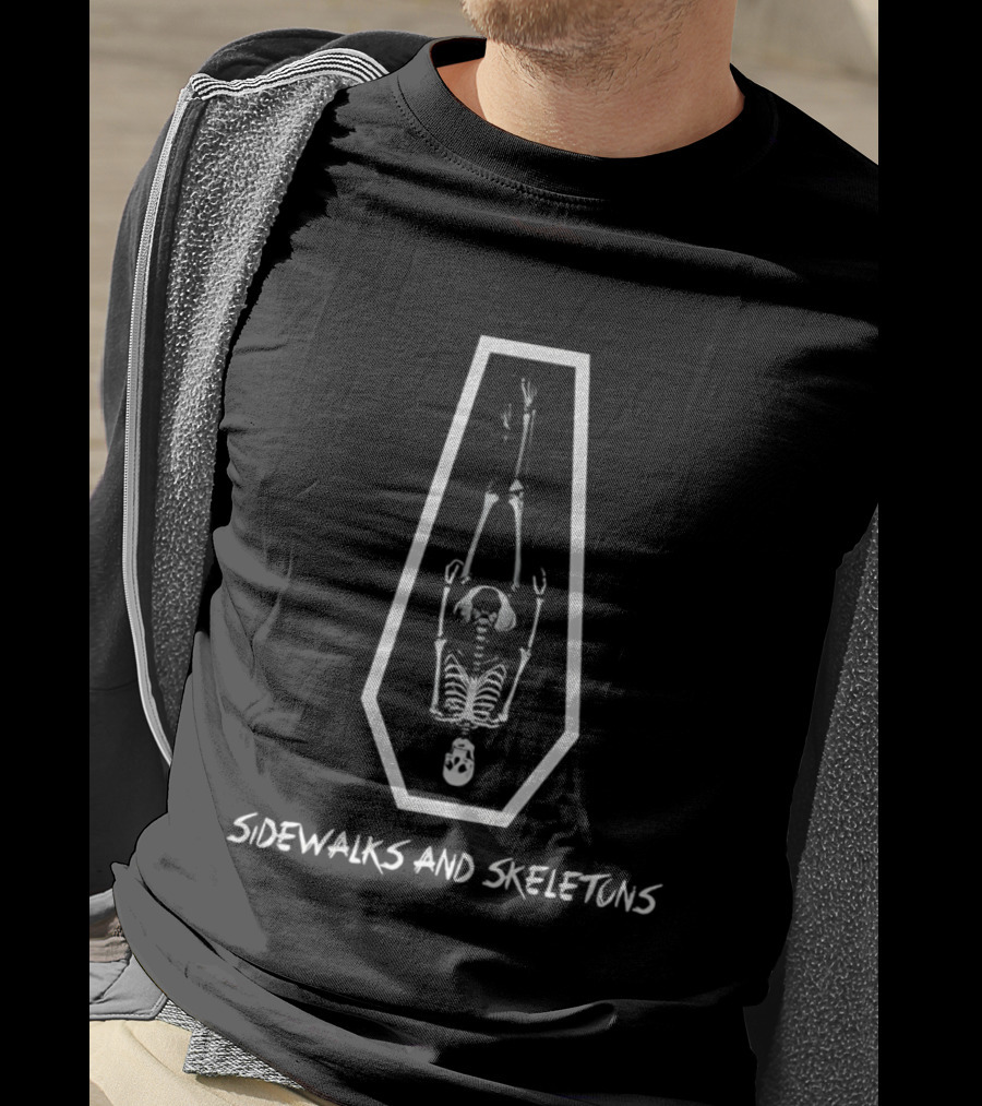 Sidewalks And Skeletons Burial Coffin Skeleton T-Shirt